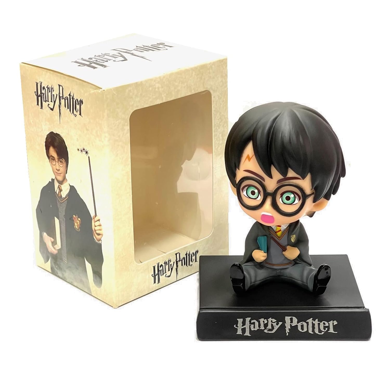 Abelestore Super Hero Harry_Potter 2 Action Figure Limited Edition Bobblehead with Mobile Holder for Car Dashboard, Office Desk & Study Table (Pack of 1)(Plastic) - Image 4 thumbnail