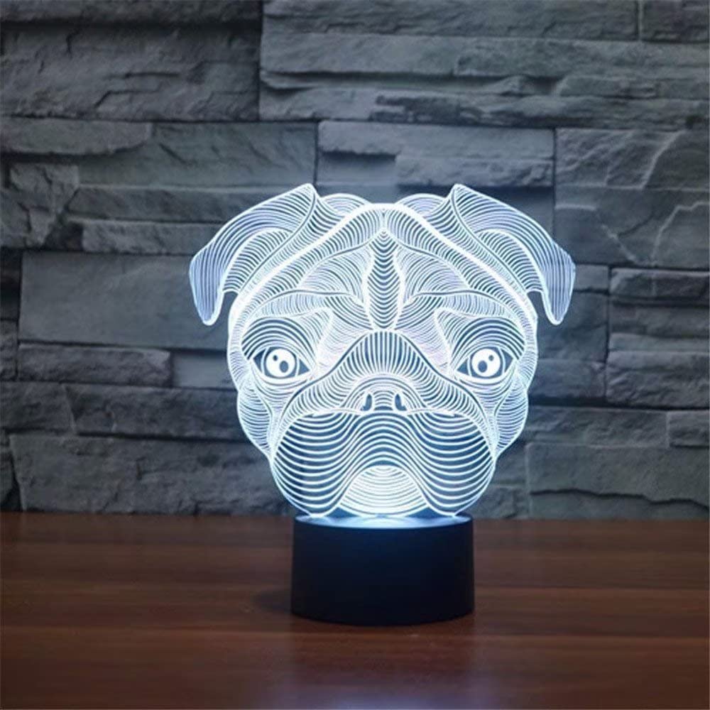 Lampada 3D Illusion A LED Con Pistola | 7 Colori + Touch | Luce Notturna USB Regalo Natale