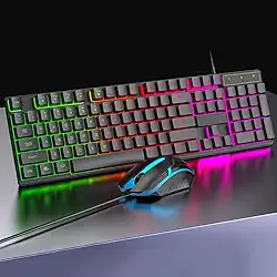 Teclado Mecânico Gamer com Iluminação RGB Personalizável, Switches Premium