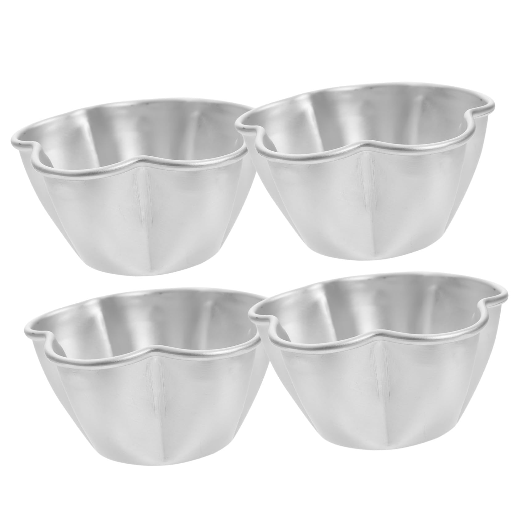SHOWERORO 16piezas Moldes para Pudding y Flan De Antiadherente De Moldes Forma De Flor para Repostería para Tartas y Muffins Cocina y Pastelería