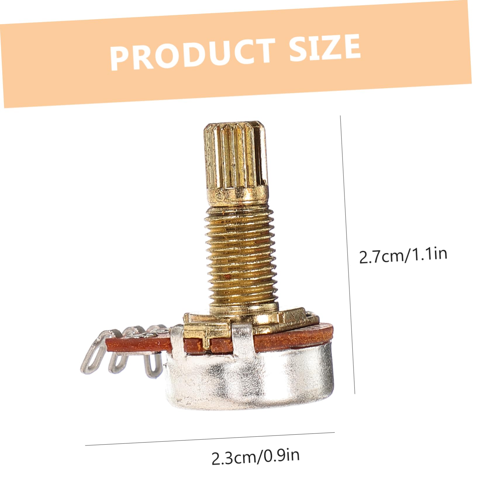 Abaodam 30 Piezas Potenciómetro De Guitarra Potenciómetro De Reemplazo De Guitarra Control De Volumen De Guitarra Piezas De Guitarra Eléctrica Eje Dividido Ollas De Audio Accesorios