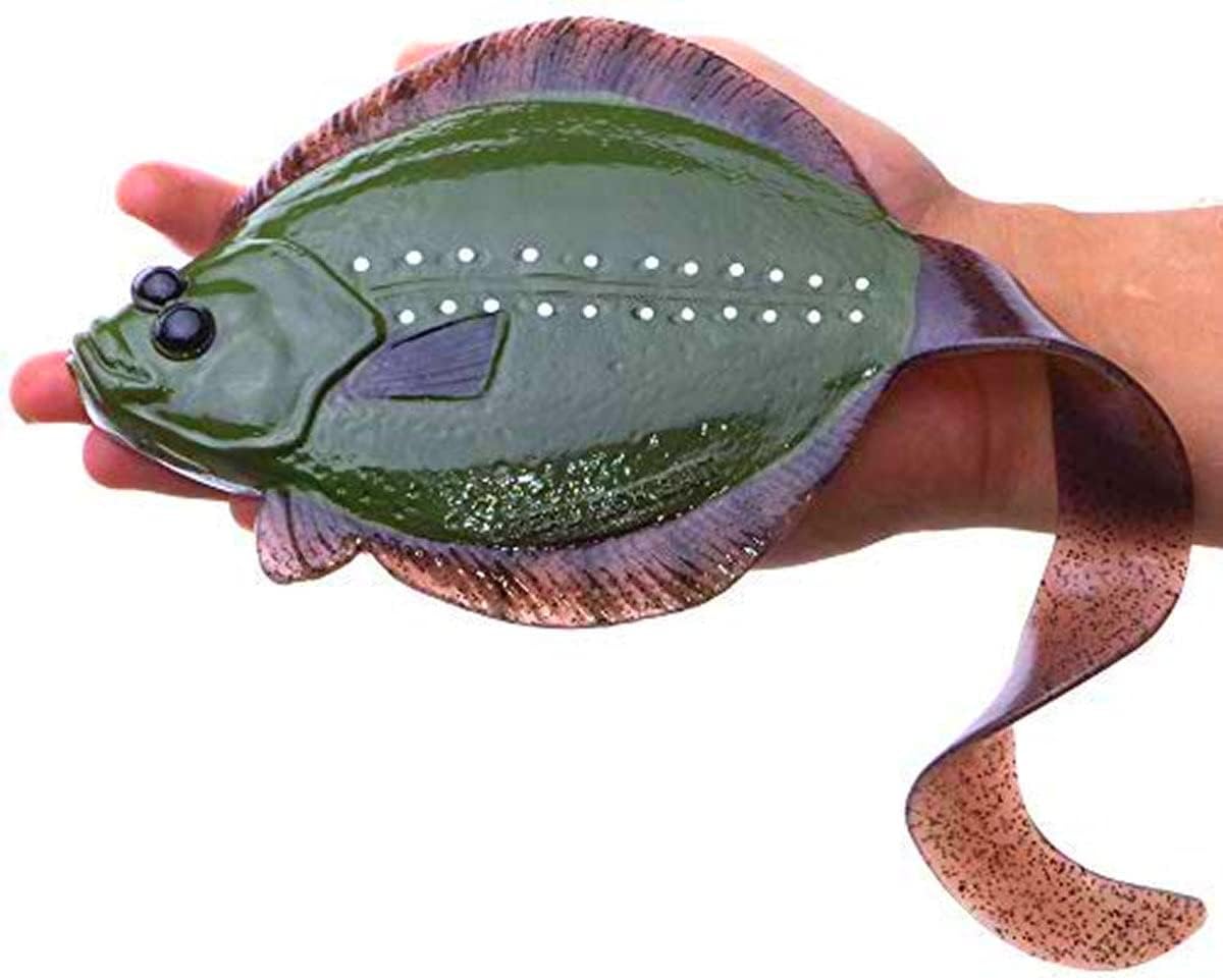 REAL FISH10" Sanddab Lingcod jigs Lure Bait Sand dab Halibut Rock cod Grouper Jigging