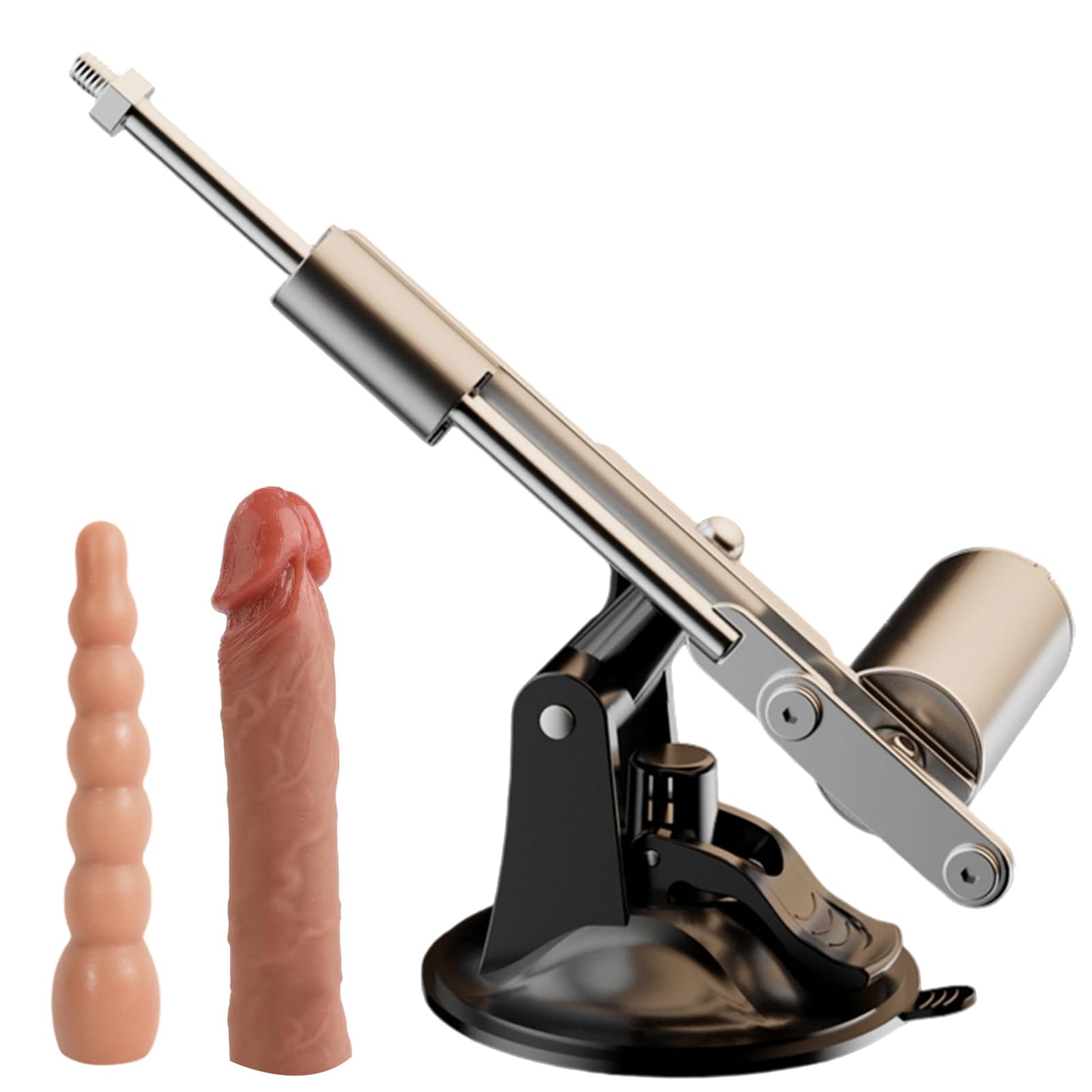 Máquina Automática de Empuje y Rotación para Hombres y Mujeres, Dispositivo Manos Libres de Alta Velocidad 600 RPM con Accesorio de Silicona Realista y Ventosa, Juguete Portátil para Parejas y Uso Ind