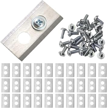 30/36PCS Metal Cutting Blade Lawn Mower Cutting Blades Kit ,Compatible for Mammotion ,Luba/Yuka Robot Garden Robotic Lawnmower ToolsSilver 30PCS