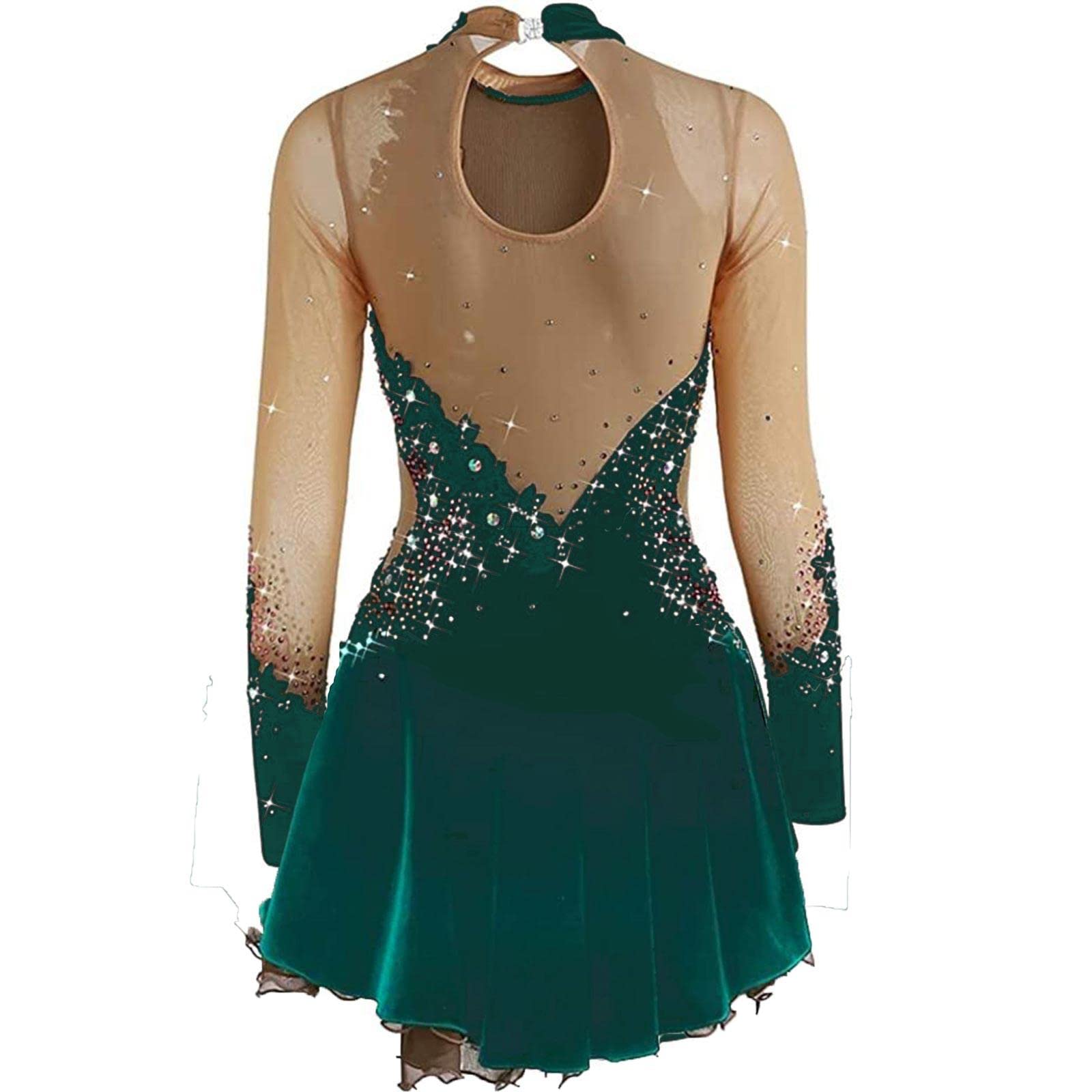 Vestito Da Pattinaggio Artistico Su Ghiaccio Per Bambine, In Rete