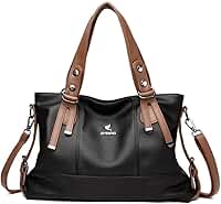 Bolsa De Couro De Ombro Grande Capacidade Feminina