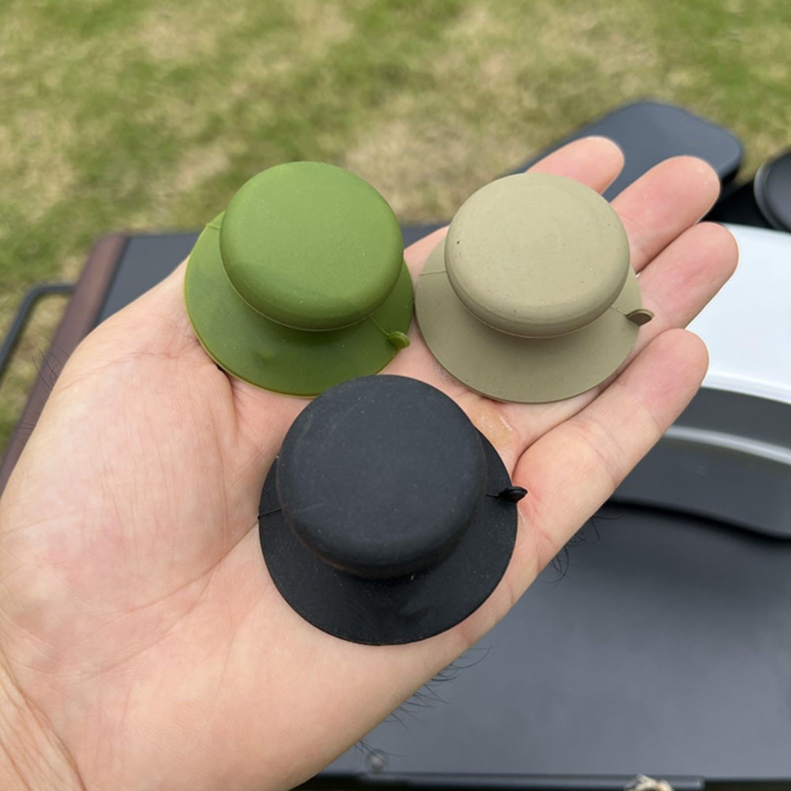 Manico In Silicone Per Coperchio Pentola – Maniglia A Ventosa Antiscivolo E Resistente Al Calore, Adatto A Coperchi E Contenitori Da Campeggio E Cucina (nero)