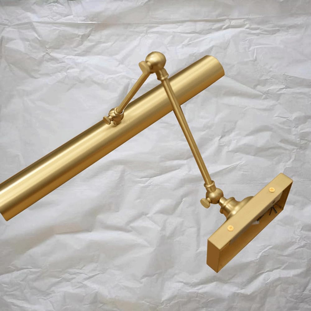 Luci da toeletta retrò Americane in Ottone/Cromo, Applique Decorativa a LED Industriale in Ottone, luci per specchi da Bagno, Applique per Sfondo Soggiorno, Lampada da toeletta.