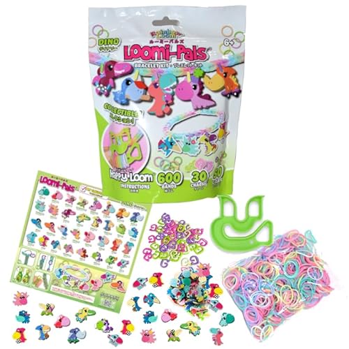 Rainbow Loom ���C���{�[���[���y���{���K�Łz Loomi-Pals Collectible Dino ���[�~�p���Y �R���N�V�����V���[�Y �_�C�i�\�[ A0142 Rainbow Loom ���C���{�[���[���̏��i �I���W�i�� �u���X���b�g����L�b