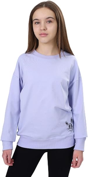 Kız Çocuk Baskılı Sweatshirt