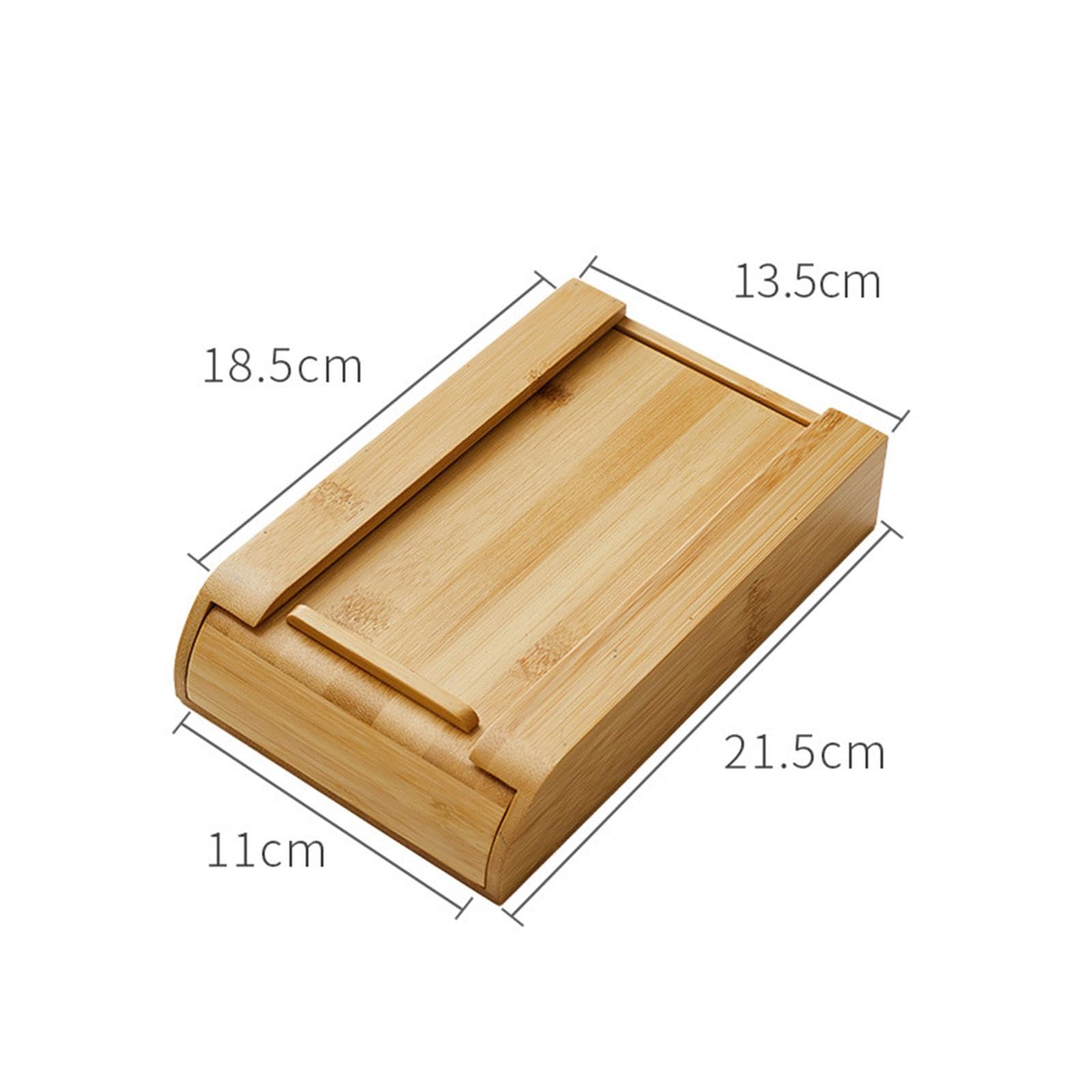 LOR Desk Sto Der - Portalápices de madera deslizante oculto para suministros de oficina, 21,5 x 13,5 x 18,5 cm, perfecto para uso doméstico y de oficina