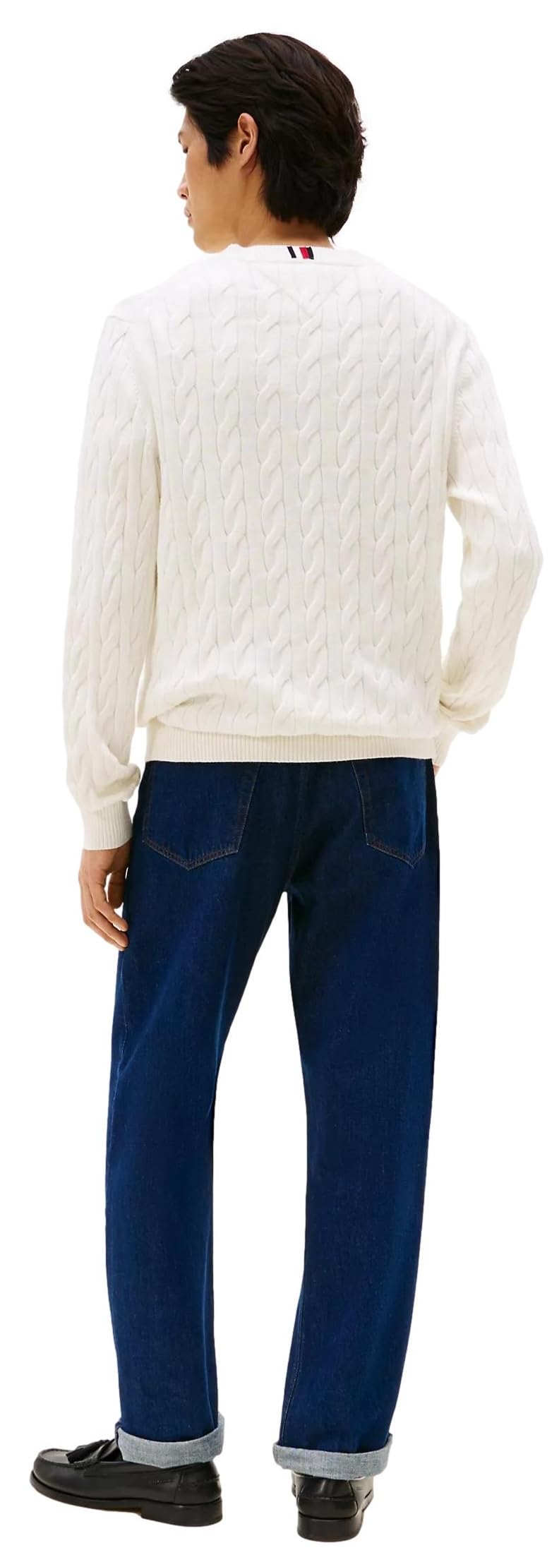 Tommy Hilfiger Men's Iconic Cable Knit Sweater 2024 Collection