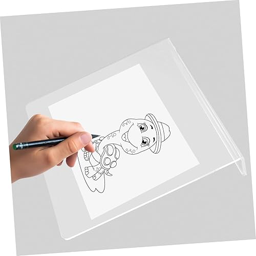 Miniatura 3 de NUOBESTY Tablero de dibujo acrílico, soporte de caballete para artistas y estudiantes, ligero, grueso, inclinado para pintar, mostrar fotos y leer