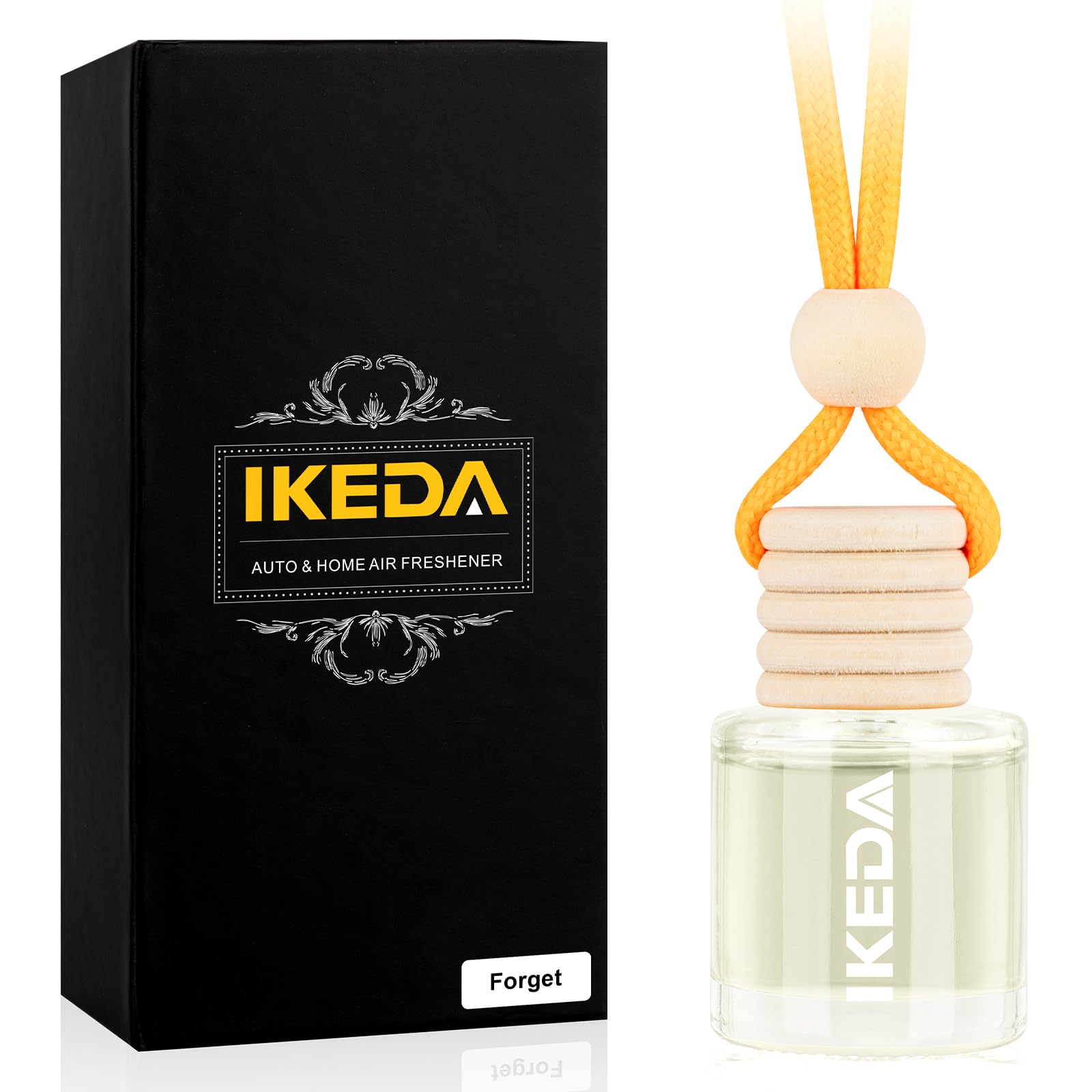 Ikeda Autoduft Vergissmeinnicht – Hänger mit Clip, 45 Tage Duft, 10 ml Rundflakon
