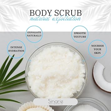 Toasted Marshmallow Emulsified Sugar Scrub, 8 oz. | Exfoliating Body Scrub | Sinarie Soaps & Skin Care