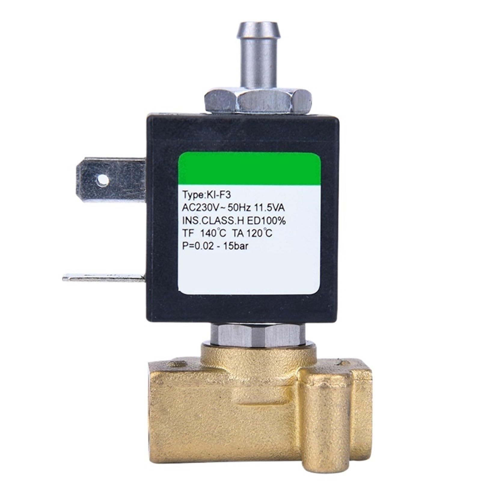 30 Uds KL-F3-T 1,2/2,0/2,3mm Válvula Micro Solenoide De Tres Vías Latón