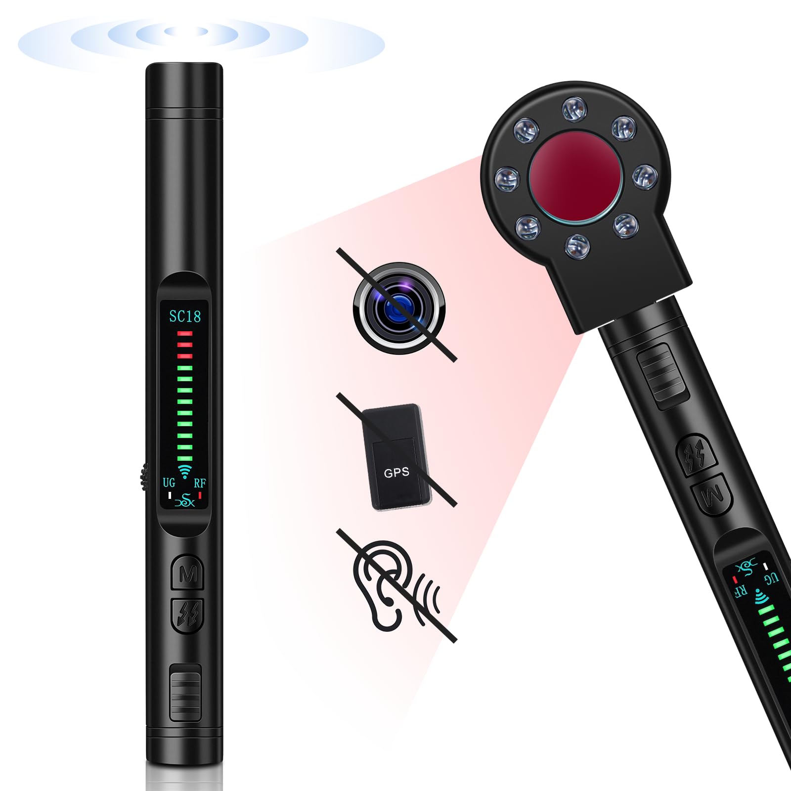 Rilevatore Microspie E Telecamere Nascoste K18+ - Anti-Spia Per Casa, Ufficio, Hotel - Foto 10