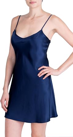 OSCAR ROSSA Womens Luxury Silk Sleepwear 100% Mulberry Silk Slip Chemise Lingerie Nightgown