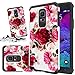 For Samsung Galaxy Note 4 Case, Rubber Heavy Duty Protective Sturdy Durable Hybrid Dual Layer Cover (Butterfly Bliss)