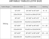Vista 7 de ARTABLE Fundas para mesa de pícnic, bordes elásticos, rectangulares ajustadas, mesas de 6 pies, impermeables, juego de 3 piezas para camping, viaje