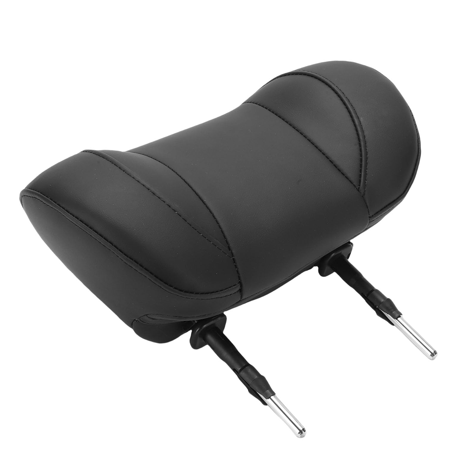 Tbest Appui-tête de Siège de Voiture en Mousse à Mémoire de Forme, Support de Cou Confortable en Cuir PU, Oreiller de Remplacement Universel, Espacement des Tiges de 150 Mm pour