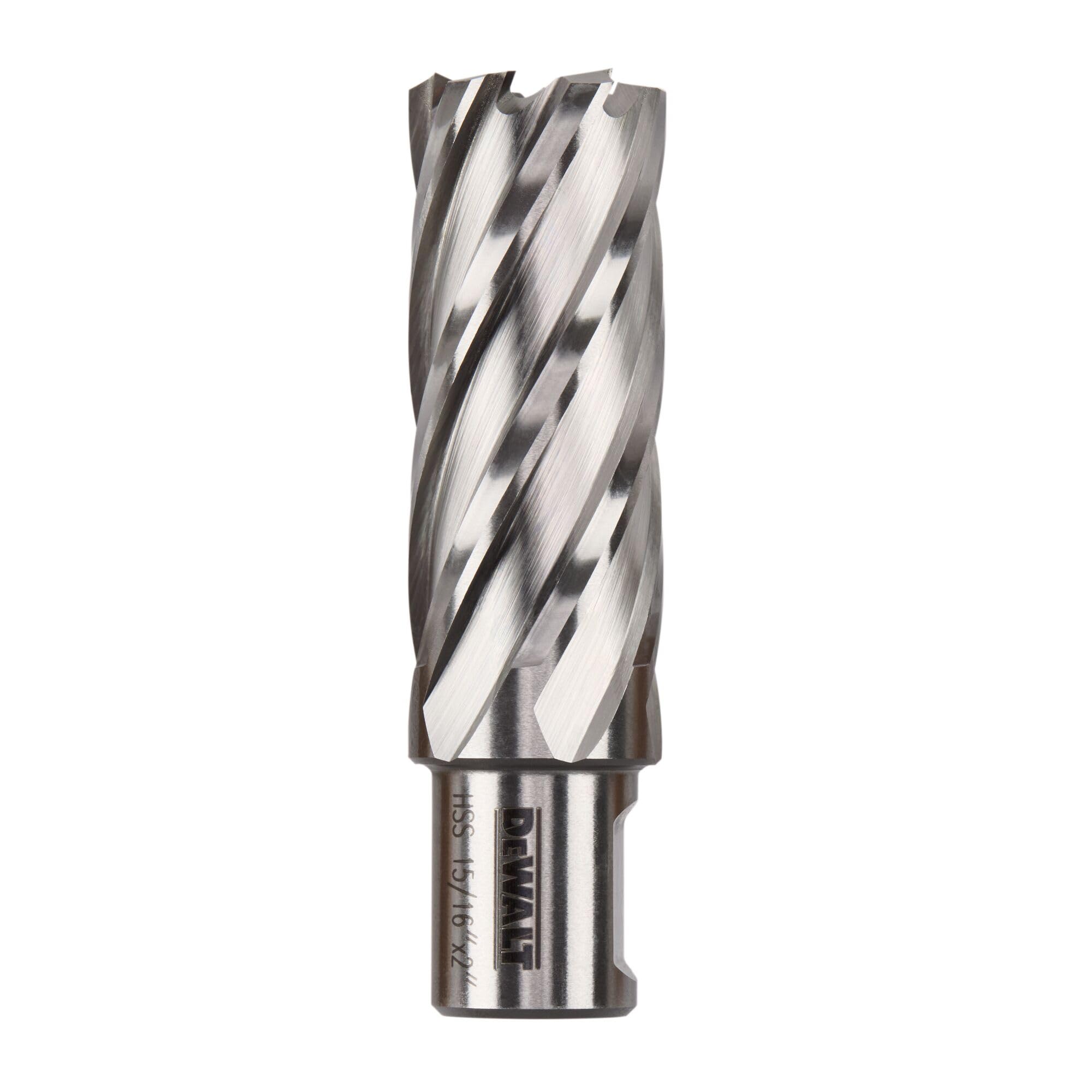 Cortador anular HSS de alta resistencia DEWALT DWAC02015 de 15/16 con encastre Weldon