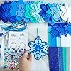 Winlyn 24 Sets Christmas Craft Kits Winter Crafts DIY 3D Snowflake Ornaments Decorations Art Sets Assorted Snowflake Christmas Foam Stickers for Kids Holiday Home Classroom Activities Party Favors #4