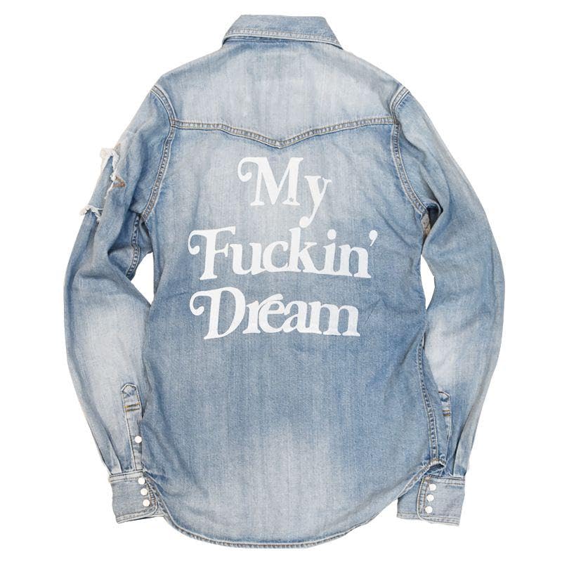 TAKUYA∞着用　マイファッキンドリーム デニムジャケット Amazon.co.jp: TAKUYA着用 my fuckin dream デニムジャケット