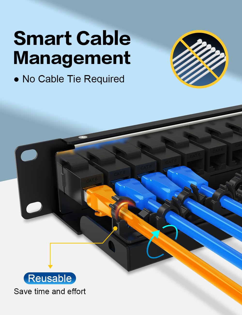 Snapklik.com : Enmane 12 Port Keystone Patch Panel CAT6 (EC Listed) For ...