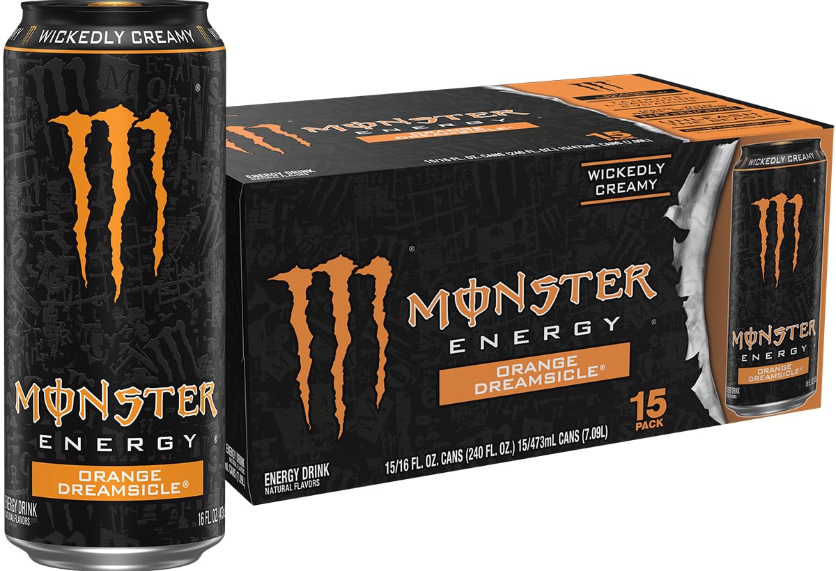 Amazon.com : Monster Energy Orange Dreamsicle, Energy Drink, 16