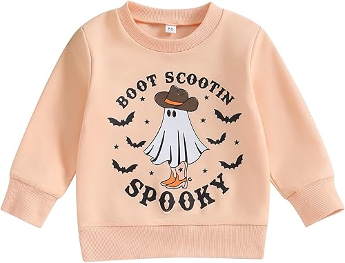 Disfraz de Halloween para bebé, sudadera de calabaza con cuello redondo, suéter de manga larga, ropa de otoño