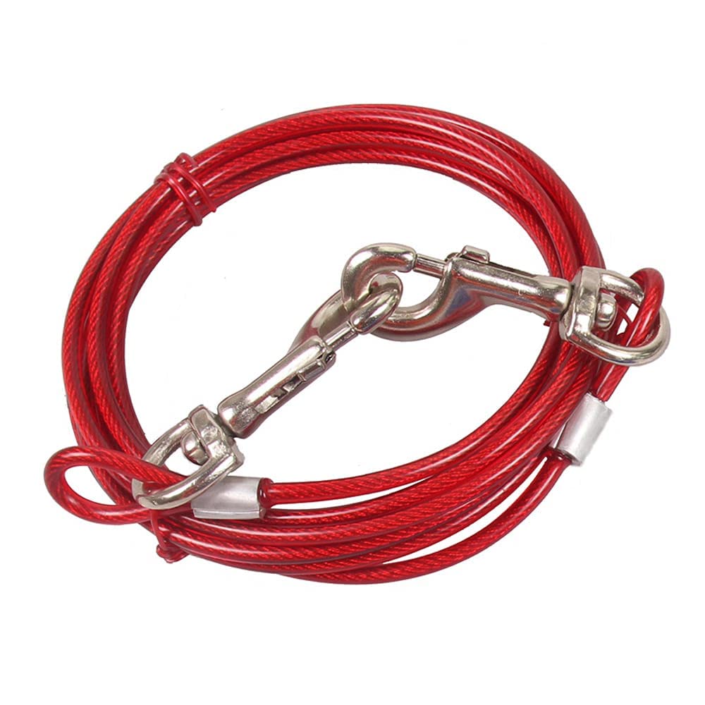 YUDOTE Dog Tie Out Cable Chains 10 ft, for Small Medium Large Dogs Up to 100 lbs - Great for Outdoor, Yard, Camping (B08M38C4K3) Amazon Price History, Amazon Price Tracker