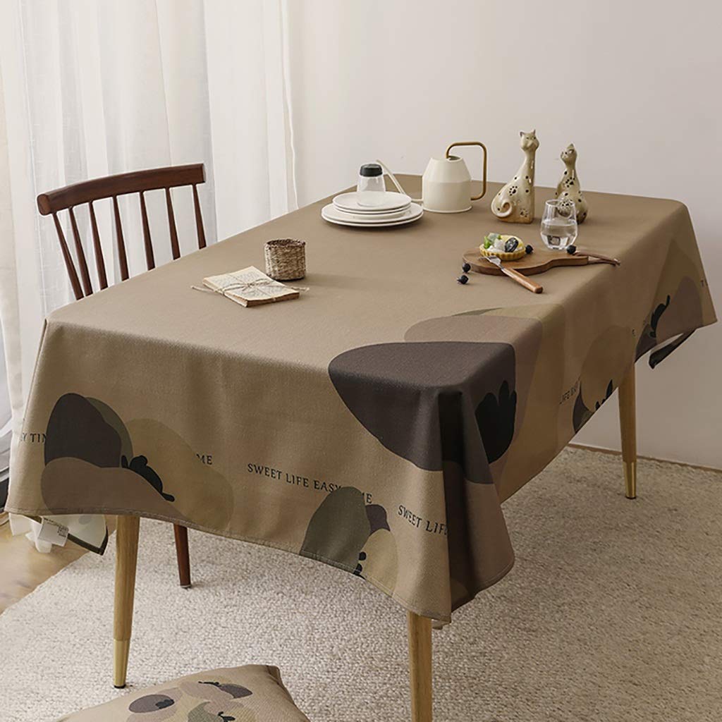 Manteles Mantel Decorativo Resistente A Las Manchas/A Prueba De Derrames/Gran Impermeable For Buffet Tabla Partes De Vacaciones La Cena De Boda Y Más Fácil Cuidado (Size : 100 * 140cm)