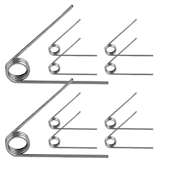 Qrity 10 PCS Stainless Steel Spring, Mechanical Torsion Spring, 0.5mm Wire Diameter, 4.5mm OD, 3 Laps, 60 Deflection Torsional Spring for Tools Maintenance