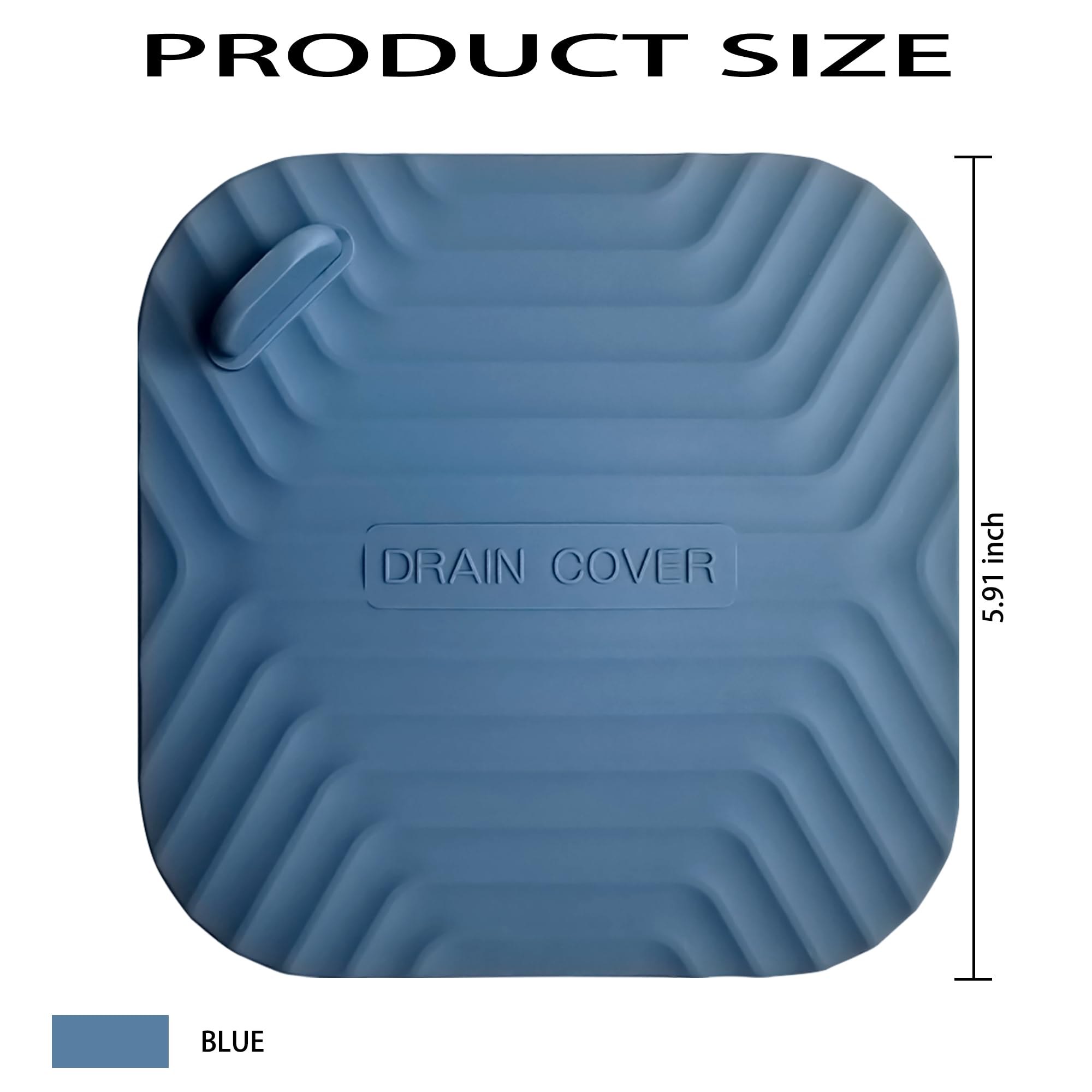 Blue Shower Drain Cover - Clog Prevention -2