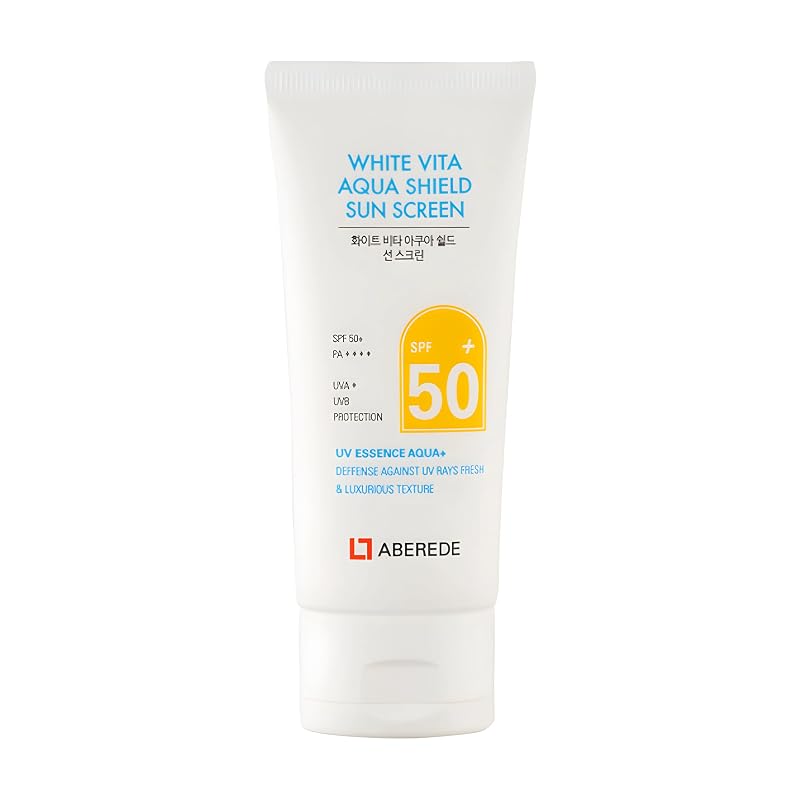 Protetor solar facial ABEREDE White Vita Aqua SPF50+ PA++++ com ácido hialurônico, 50 mL