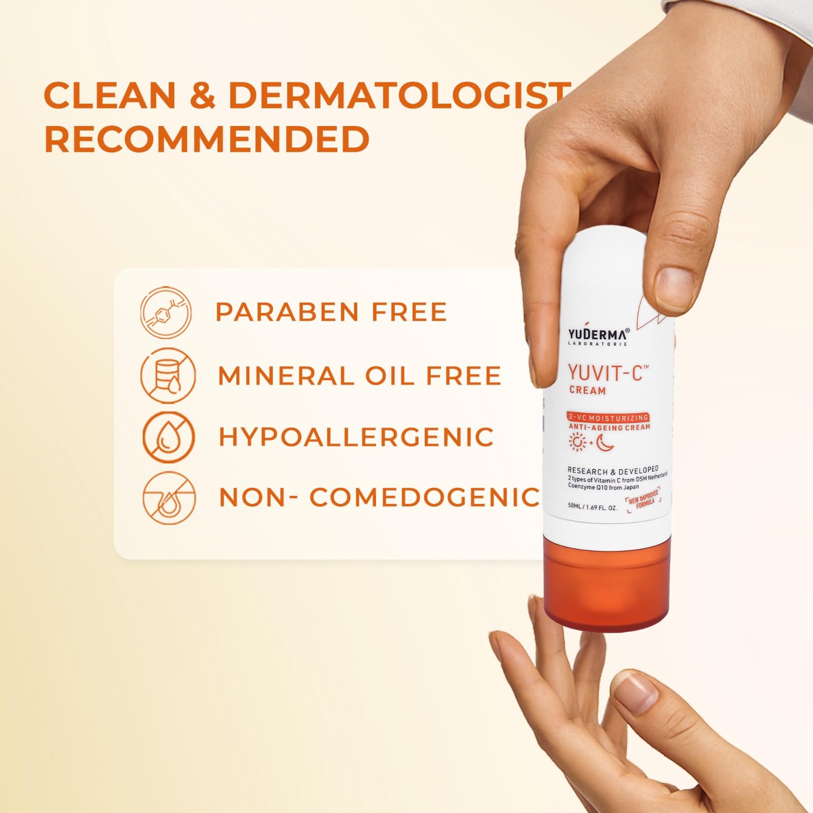YUDERMA Yuvit C Moisturizing Anti-Ageing Cream, 40 Ml 3