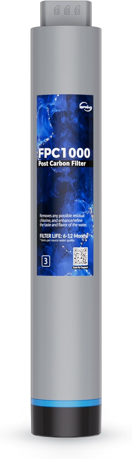 iSpring FPC1000 Post Carbon Filter Replacement for RO1000 Tankless Reverse Osmosis Water Filtration System