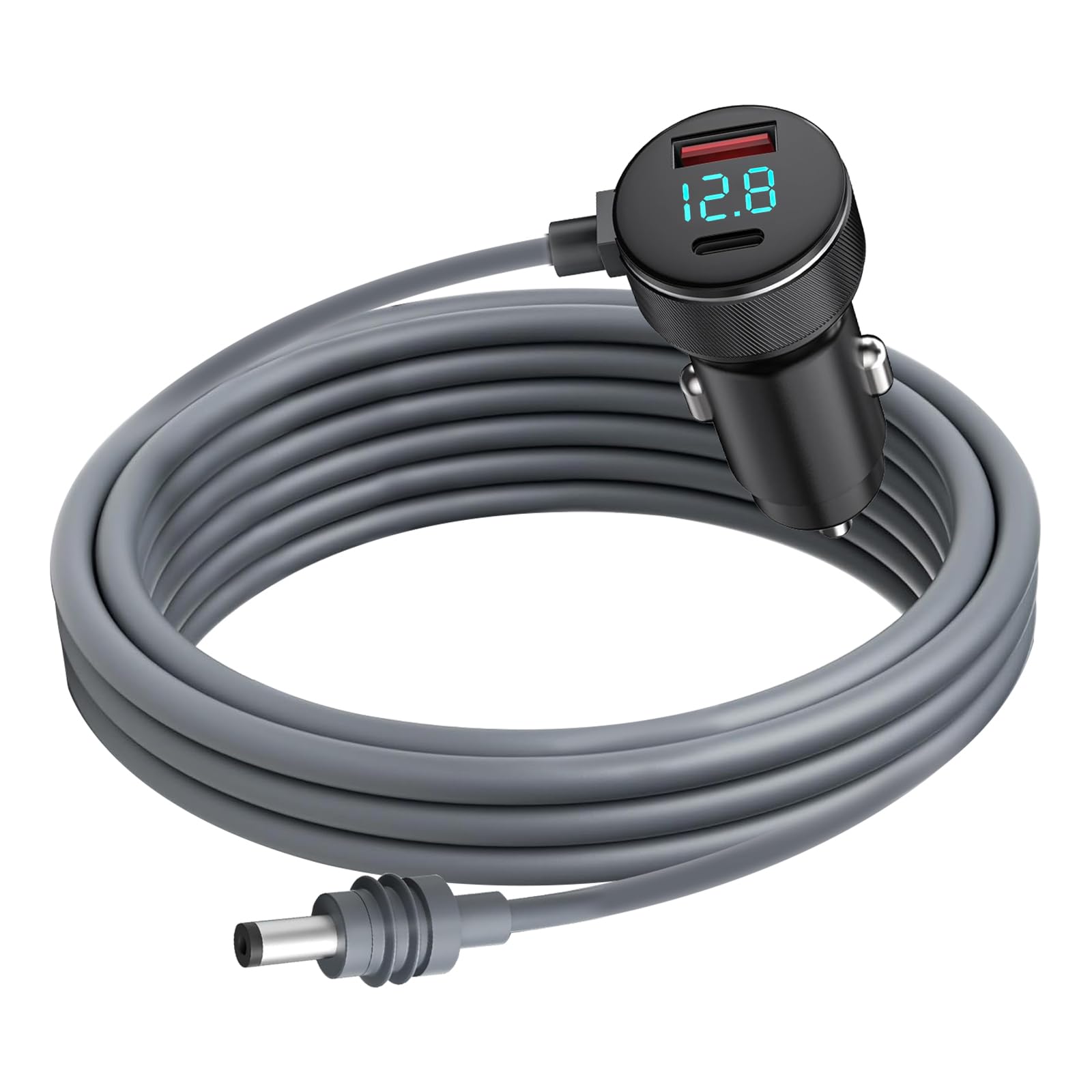 Starlink Mini DC Cable de alimentación para automóvil 3 m/10FT Pantalla digital DC Cable de alimentación impermeable para automóvil 18AWG Starlink Satellite DC Fuente de alimentación