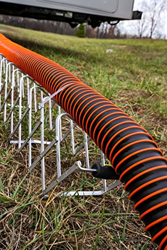 Camco Aluminum Sewer Hose Support - Supports Sewer Hoses Up To 15'| Includes Strap Kit To Secure Your Hose In Place |Durable Construction| Lightweight Design - (40353) #TOP5