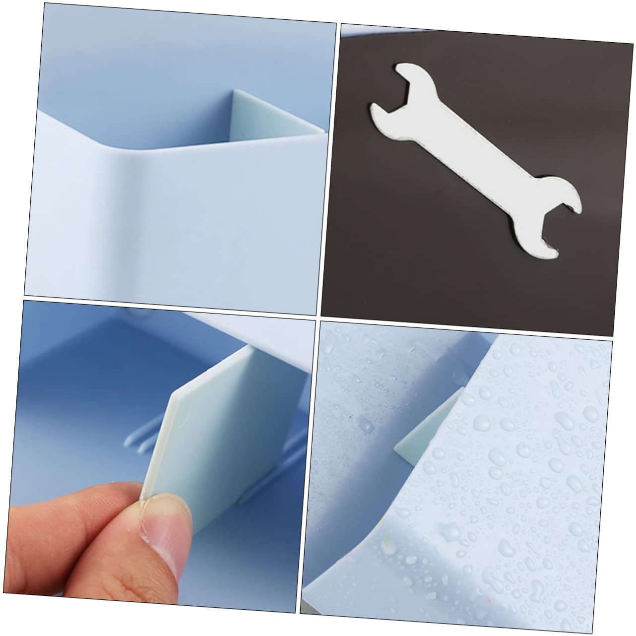 NUOBESTY 3pezzi Scatola Magnetica Per Penne Portapenne Plastica Per Scrivania Organizzatore Multifunzionale Per Materiale Didattico e Cancelleria Design Compatto e Adesivo