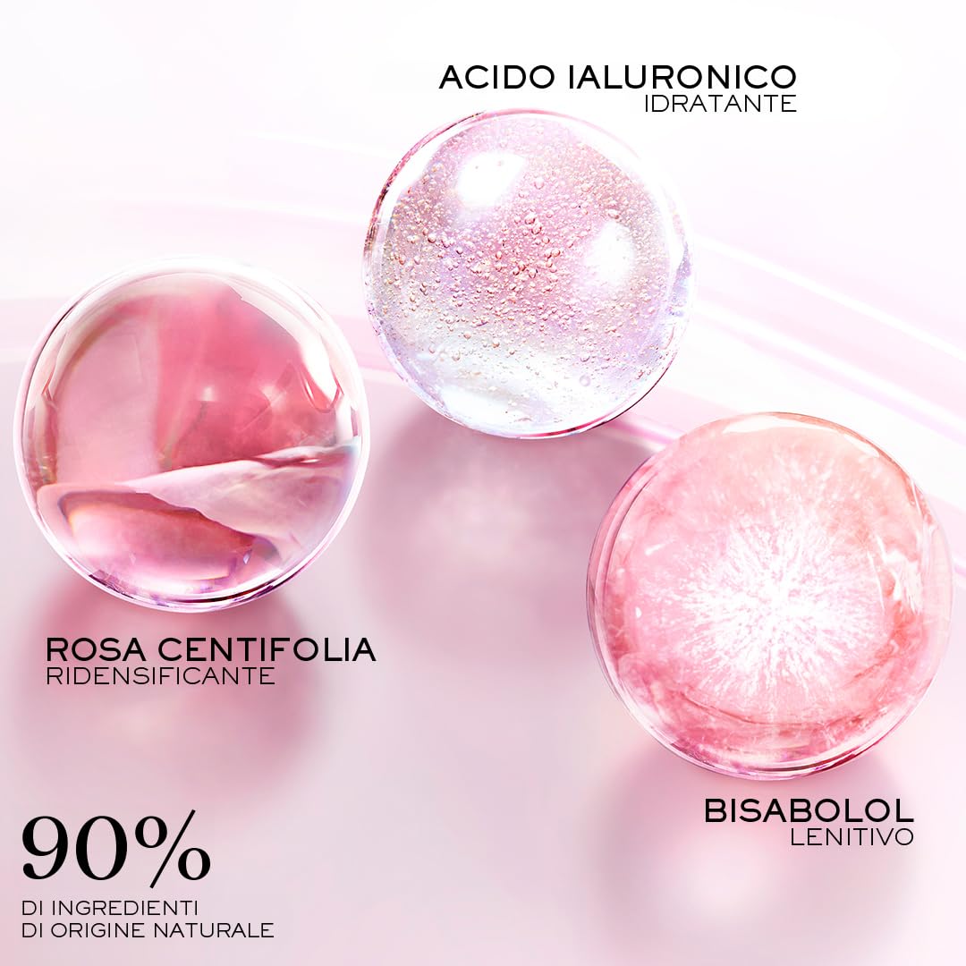 Lancôme - Crema Giorno Lenitiva e Idratante Hydra Zen - 90% degli Ingredienti di Origine Naturale - Rosa Centifolia, Acido Ialuronico, Bisabololo - Pelli Sensibili - 50 ml