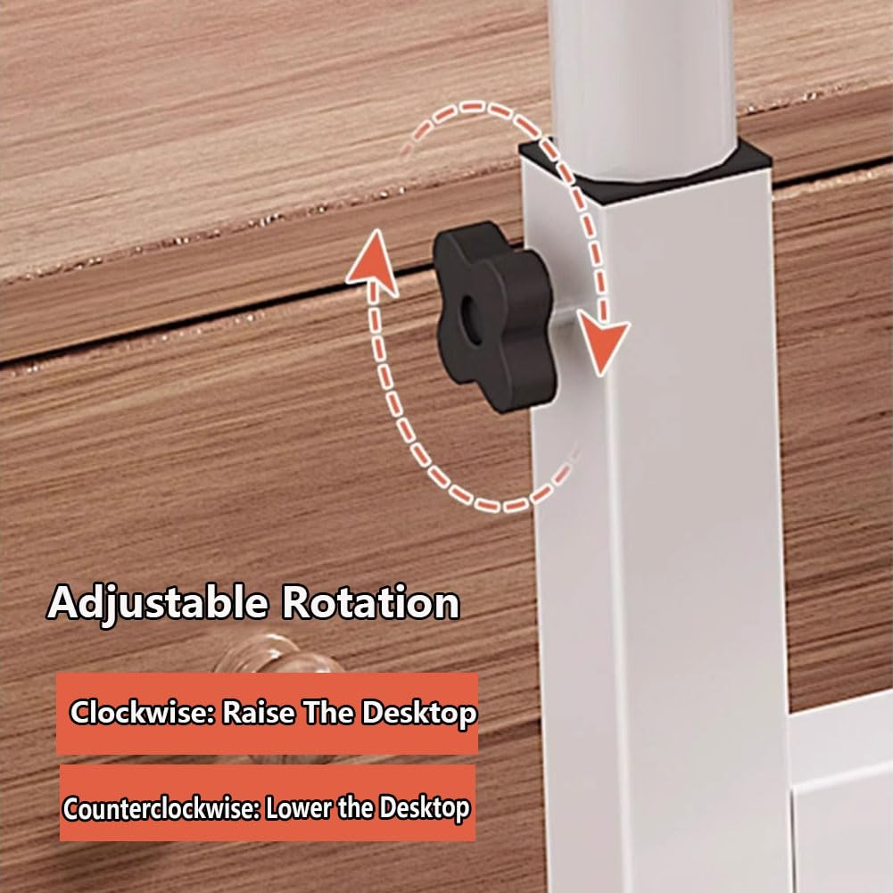 Table de lit avec roulettes, table d'appoint en forme de C réglable en hauteur, table de chevet pour la maison, le café, le thé, pour ordinateur portable, pour usage domestique et hôpital