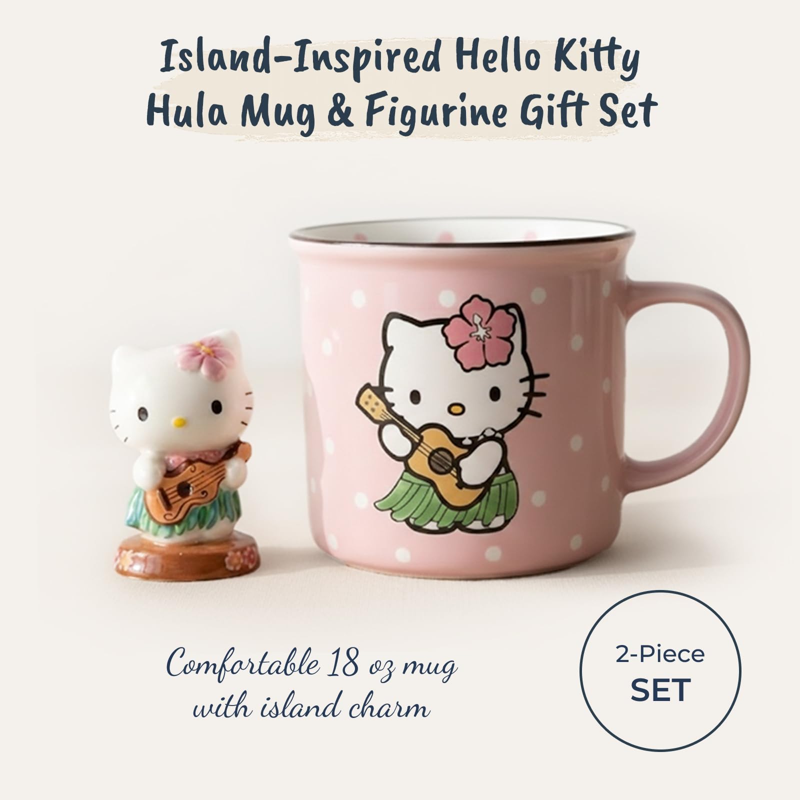 Amazon.com: Blue Sky Clayworks Hello Kitty Hula Mug & Figurine 