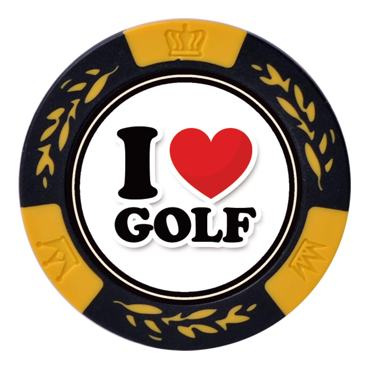 Amazon | I LOVE GOLF カジノチップマーカー（おもしろ キャラクター