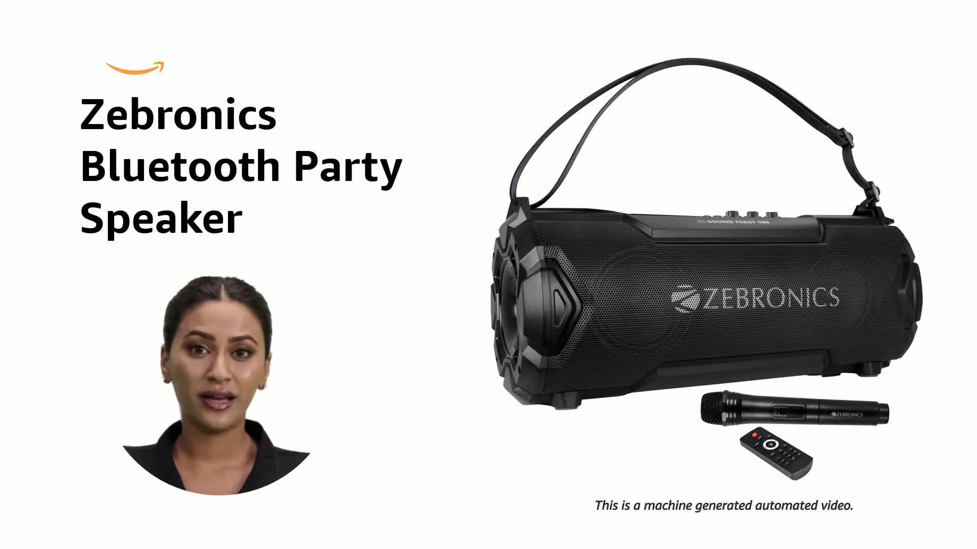 ZEBRONICS Zeb-Sound Feast 100 Wireless Bluetooth 26W Boombox Party