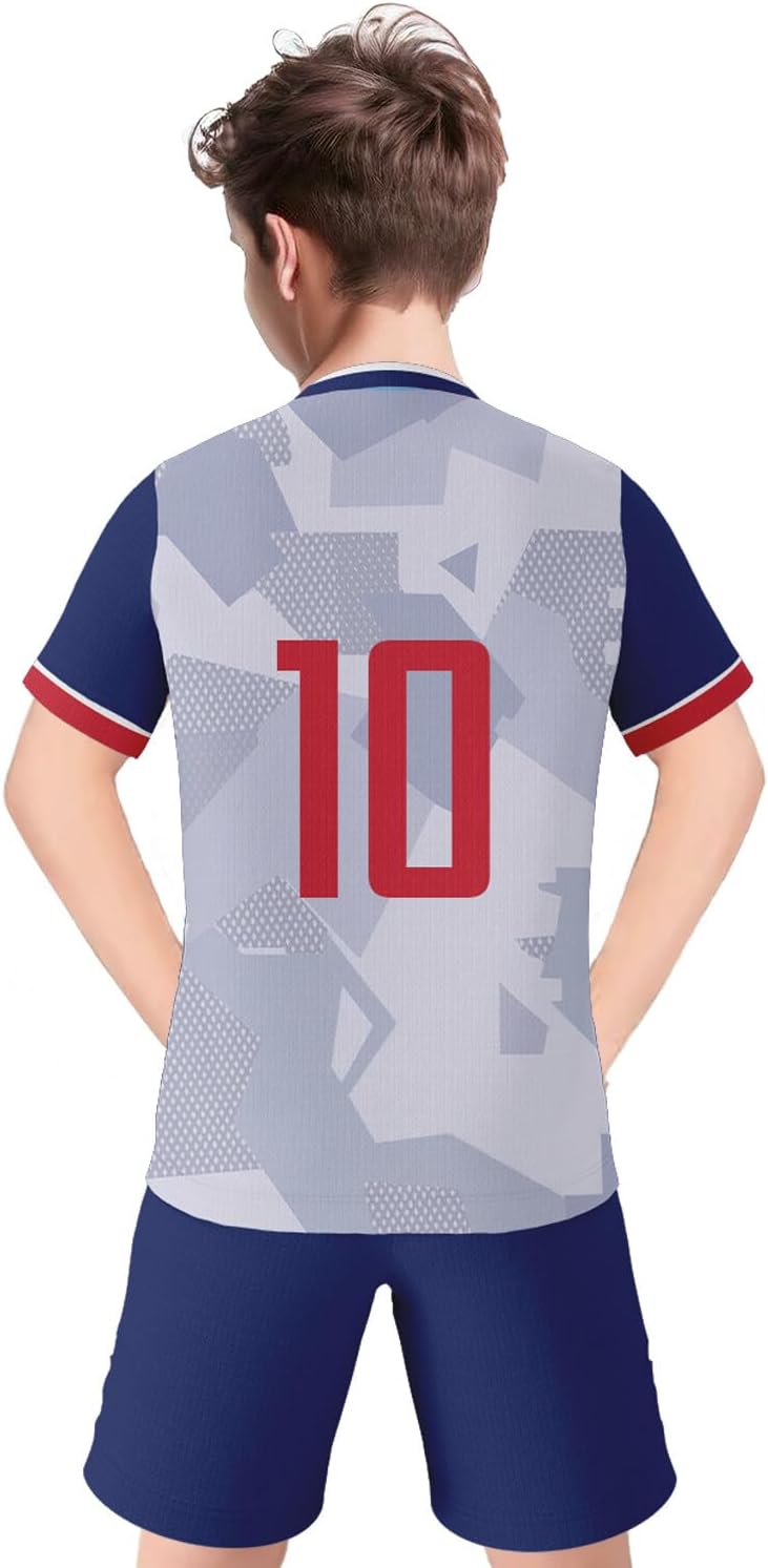 Soccer Jersey Kit Kids #7#10 National Team Boys Soccer Jersey/Shorts Football Shirt Set Girls Gift for Soccer Fans - Image 4