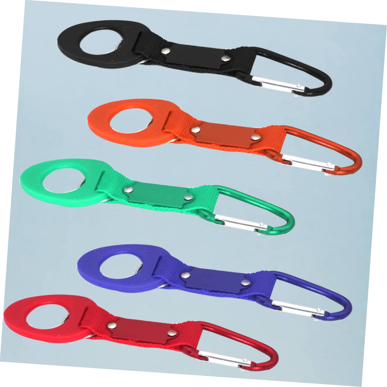Toddmomy 3 Sätze Wasserflaschenhalter Clip Tragbarer Haken Für Rucksack Für Outdoor Aktivitäten Wie Camping Und Reisen Zufällige Zufällige Farbe 6 Stück * 3
