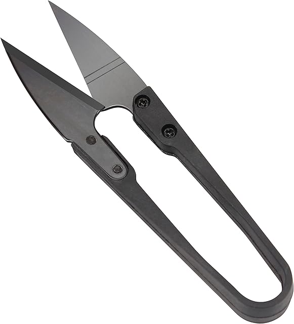 Beayuer Sewing Scissors Yarn Thread Cutter 4.1inch Mini Small Snips Trimming Nipper Made of High-Carbon Steel Thread DIY Supplies for Stitch Embroidery, Knitting, Crafts (1, Black)