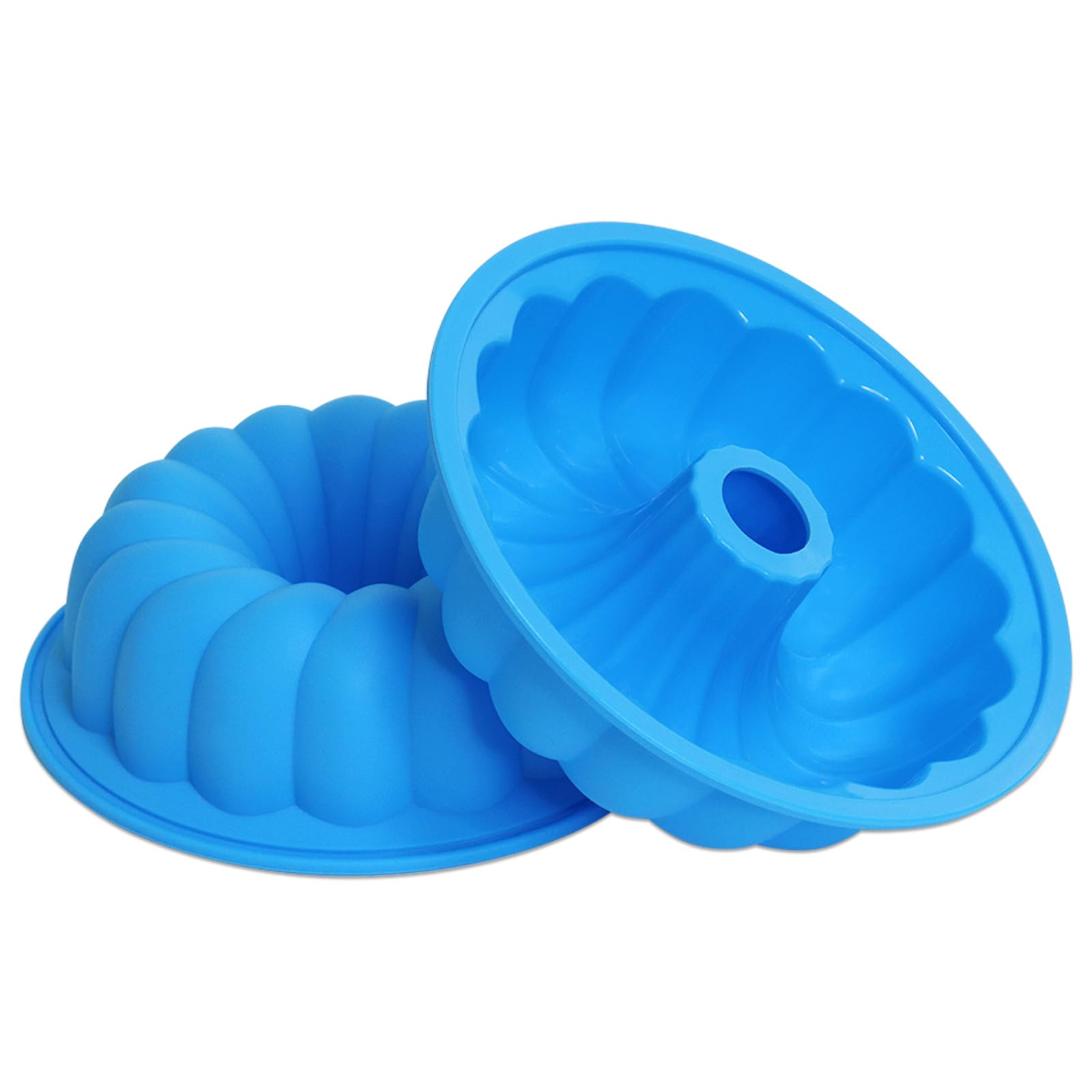 2 moldes para tartas de 8 pulgadas, color azul